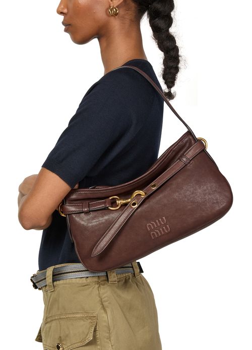 MIU MIU Sac en cuir nappa Aventure