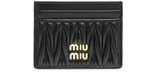 MIU MIU Porte carte en cuir matelassé