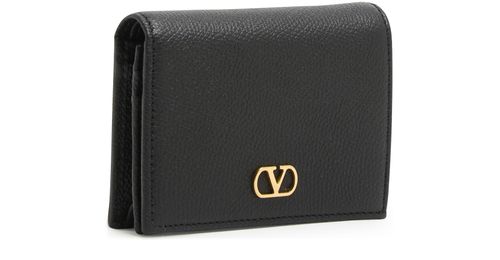 VALENTINO GARAVANI Vlogo Signature 法式翻盖钱包