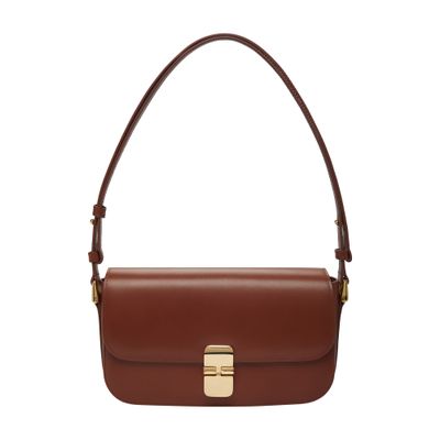 Apc A. P.c. Grace Bag In Leather With Shoulder Strap In Hazelnut