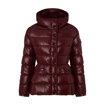 Moncler Multicolor Goose Down Full-length Jacket In Red