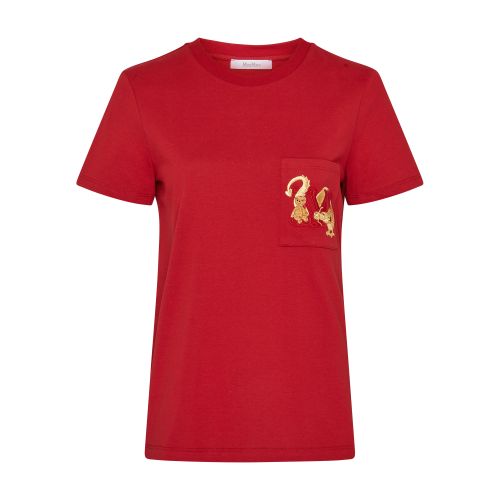 Shop Max Mara Elmo T-shirt In Bordeaux