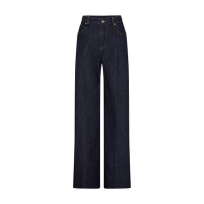 Bottega Veneta Indigo Palazzo Jeans In Blue