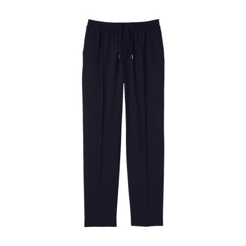 SANDRO ELASTICATED STRAIGHT-LEG TROUSERS