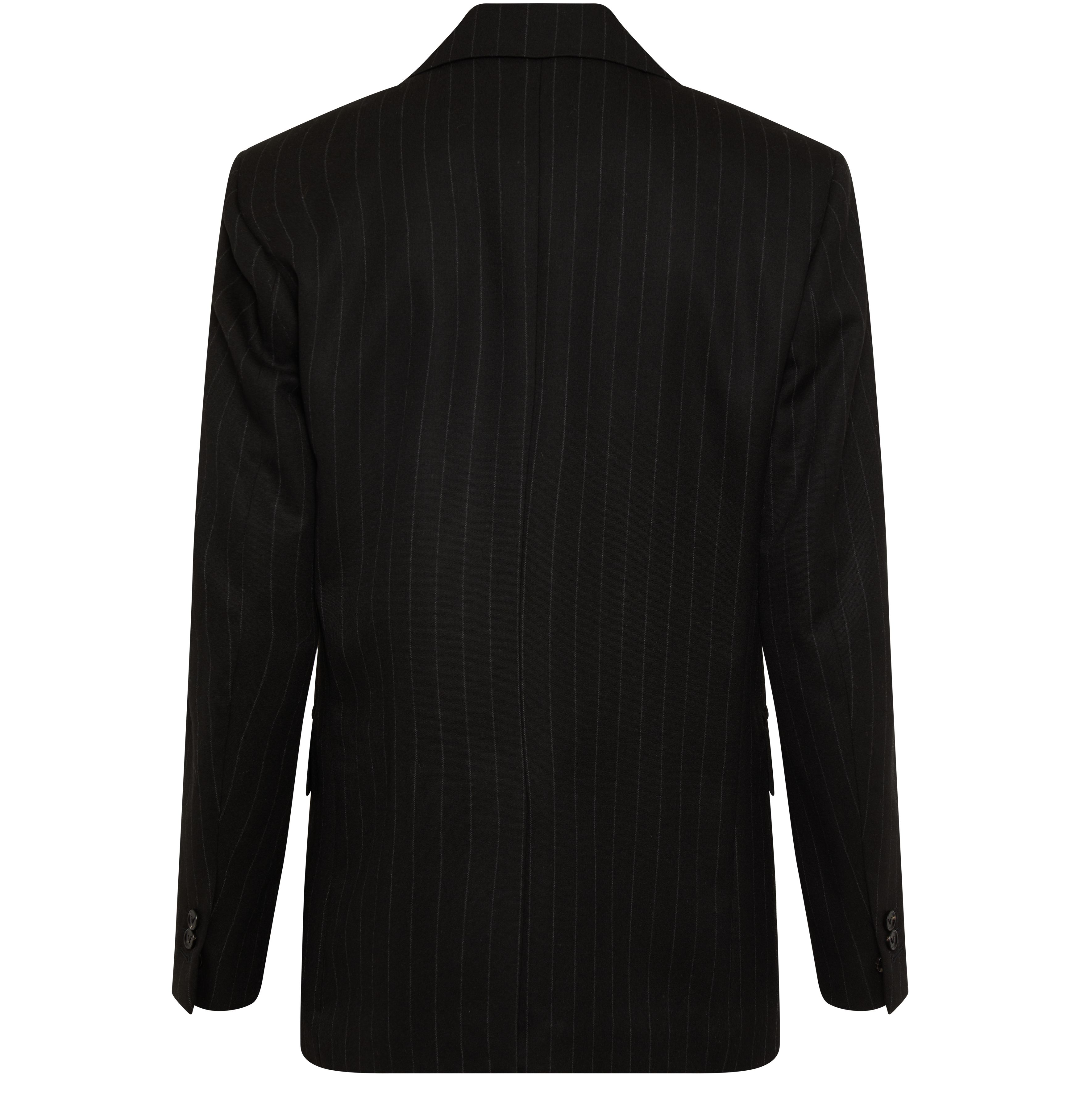 Wool shirt-jacket with fine stripes thumbnail 3