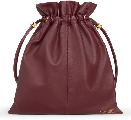 CELINE Small Crystal pouch in lambskin