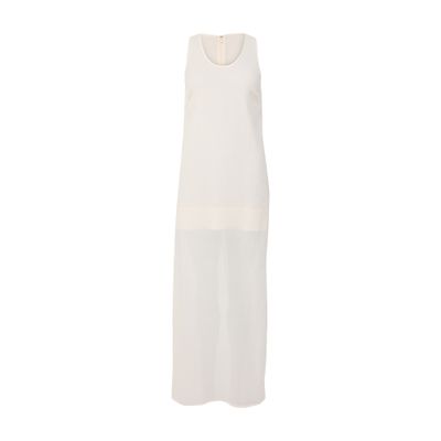 Crinkled scoop dress