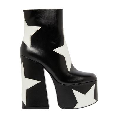 Marc Jacobs Black 'the Star Patchwork Kiki Platform' Boots In Black