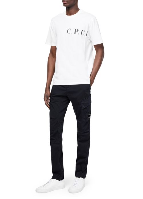 CP COMPANY Jersey logo T-shirt