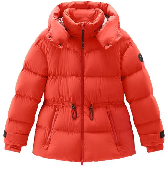 Women s Stretch Nylon Down Jacket with Detachable Hood WOOLRICH 24S