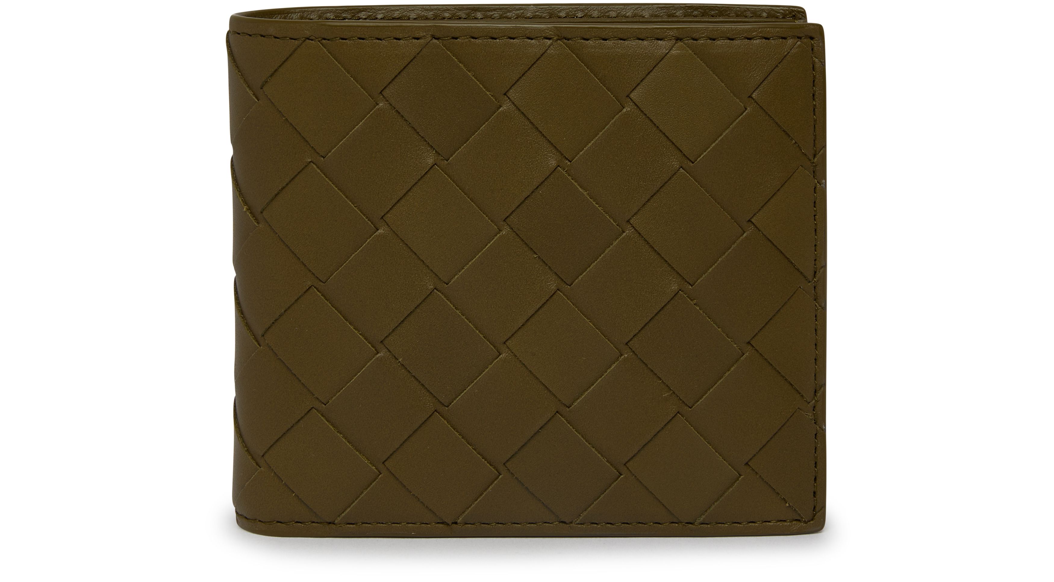 Intrecciato leather wallet