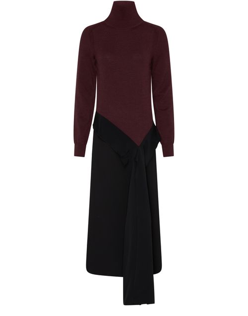 VICTORIA BECKHAM High neck tie detail dress