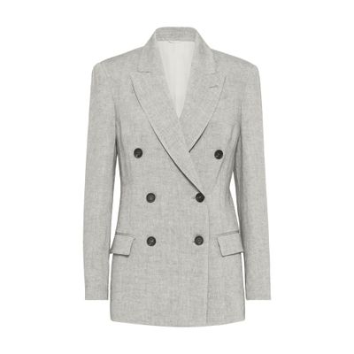 Sparkling canvas blazer