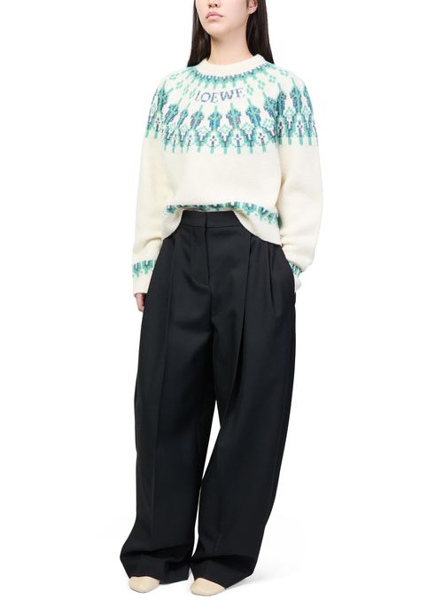 LOEWE Round-neck wool blend sweater