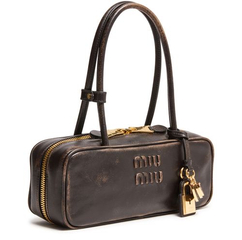 MIU MIU Petit sac en cuir nappa vieilli Beau