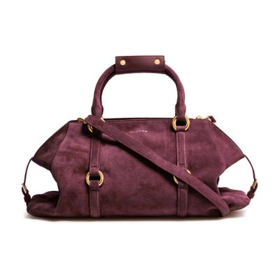 Alexander Mcqueen Farringdon Small Handbag In Purple