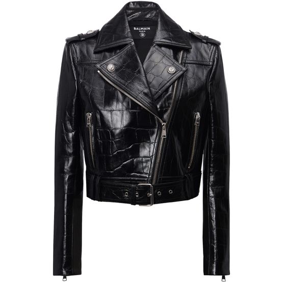 Balmain crocodile jacket discount