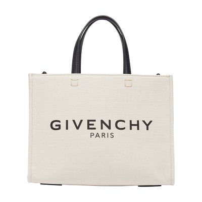 Shop Givenchy Small G-tote Bag In Beige Noir