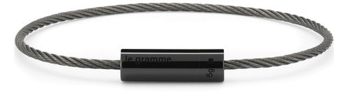LE GRAMME Polished ceramic cable bracelet 5g 