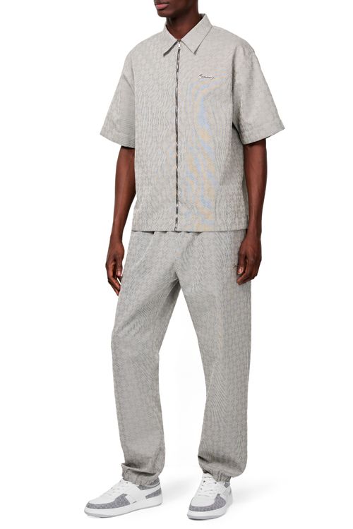 GIVENCHY Zipped shirt in monogram 72 jacquard