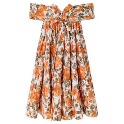 Chloé Printed Mini Babydoll Dress In Multi