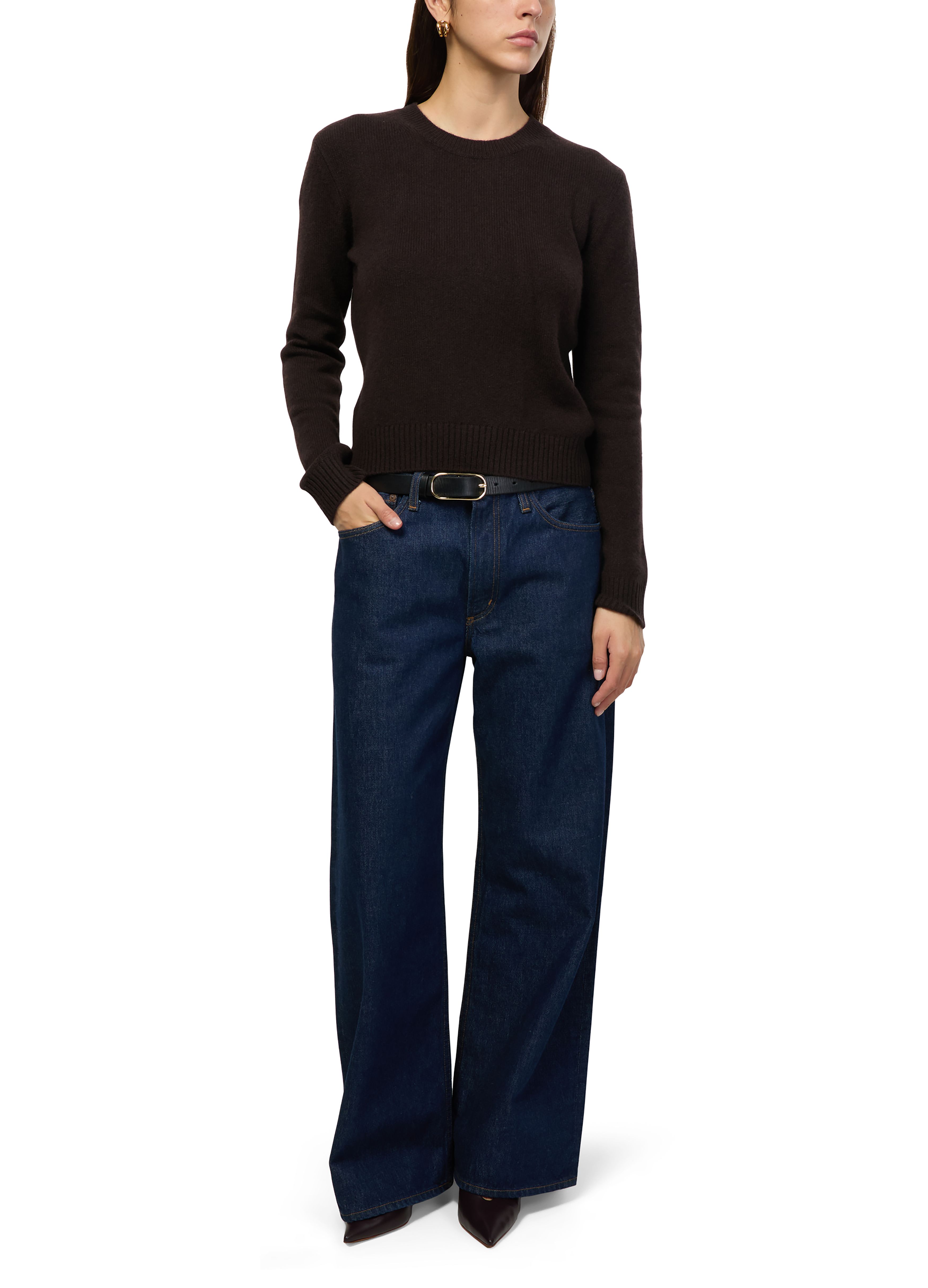 Mable cashmere crew neck sweater thumbnail 6