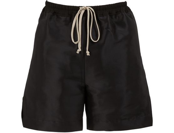 Rick Owens Silk Shorts Women main image 1