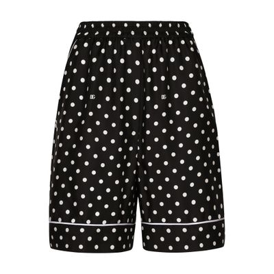 Dolce & Gabbana Elastic Waist Shorts In Black