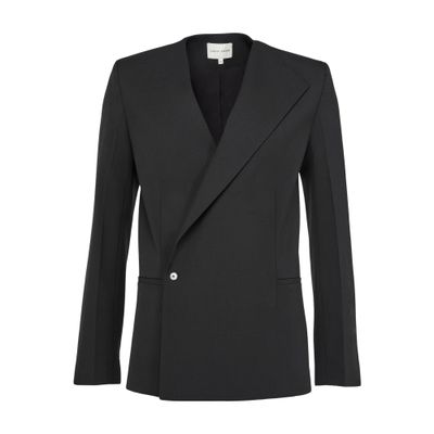 Loulou De Saison Nodo Double Breasted Jacket In Burgundy