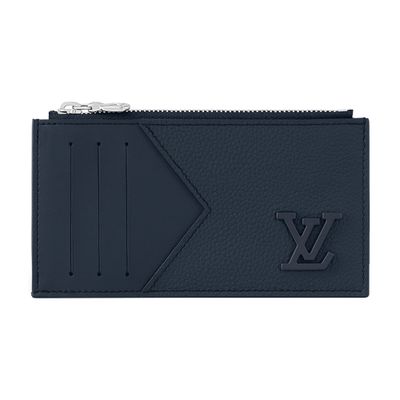 Louis Vuitton Coin Card Holder In Blue