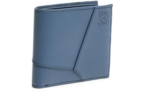 LOEWE Brieftasche mit zwei Klappfächern aus klassischem Kalbsleder.