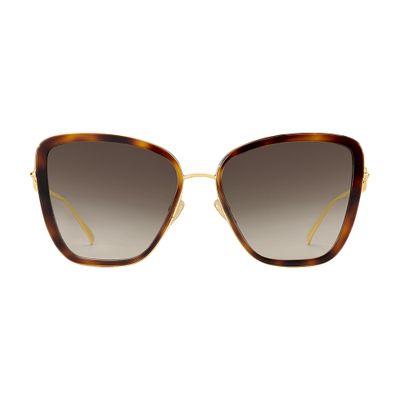 Louis Vuitton Lv Link One Cat Eye Sunglasses In Brown
