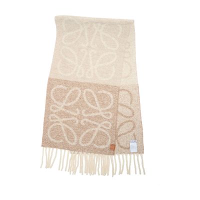 Loewe Anagram Scarf In Alpaca And Wool