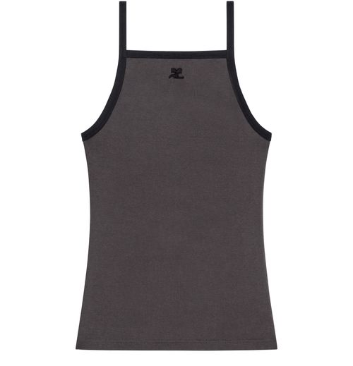 COURREGES Contrast tank top