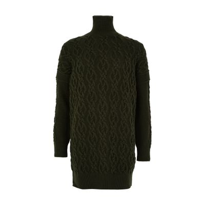 Max Mara Azzurro Turtle Neck Sweater In Green