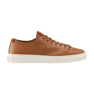 Men's Cloud court sneakers in tumbled leather | WOOLRICH | 24S
