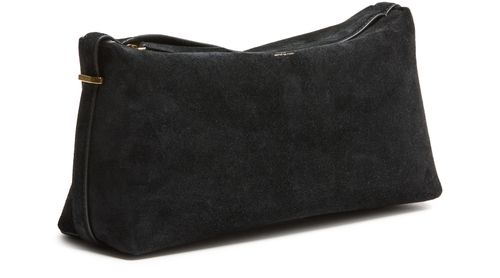 TOTEME Suede scoop clutch