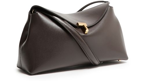 TOTEME T-Lock leather clutch bag