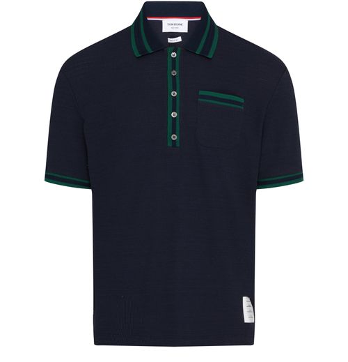 THOM BROWNE Cotton polo
