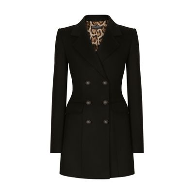 Shop Dolce & Gabbana Wool And Cashmere Turlington Jacket In Black