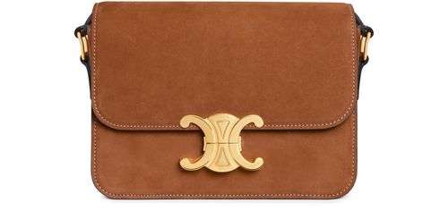 CELINE Triomphe Teen bag in nubuck calfskin