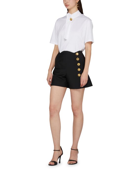 GIVENCHY Shorts in wool and mohair with buttons