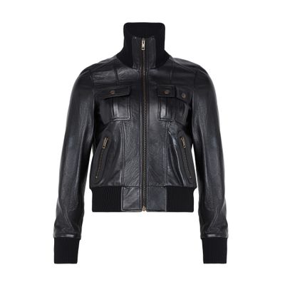 クラシックアビエーター ブルゾン / ソフトラムスキン レディース