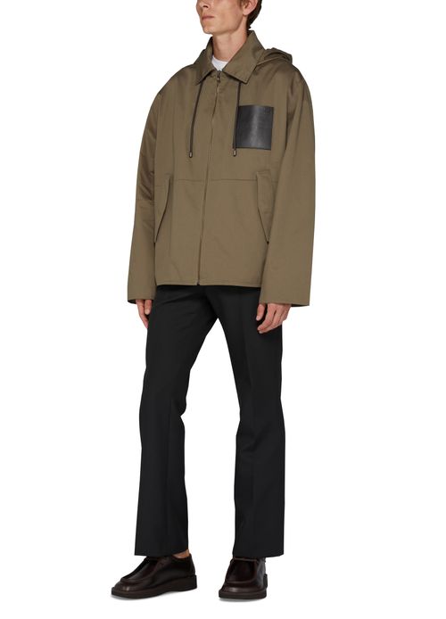 LOEWE Hooded in cotton jacket