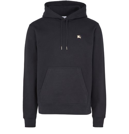 BURBERRY Cotton hoodie with EKD crest