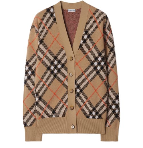 BURBERRY Check cardigan