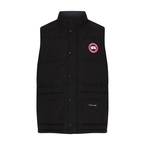 Canada Goose Black Polyester Blend Freestyle Sleeveless Down Jacket In Black