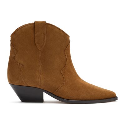 Isabel Marant Dewina Ankle Boots In Animal Print