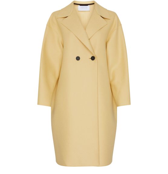 HARRIS WHARF LONDON ダブルフェイス コート Felted wool coat