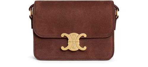 CELINE Sac Triomphe teen en nubuck grainé